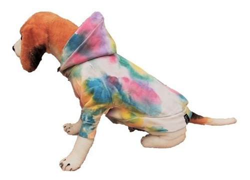 Roupinha Pet Moletom Tie Dye Pp Poodletoy Yorkshire Filhote