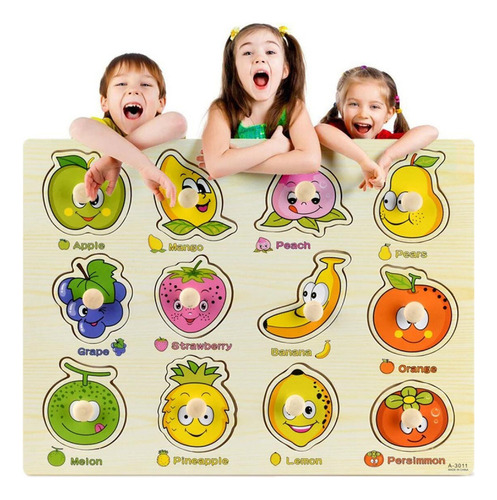 Jy - Puzzle De Madera For Agarrar A Mano, Rompecabezas De