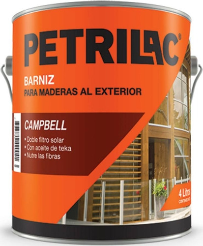 Barniz Marino Aceite Teka Madera Ext. Petrilac Campbell 0.5l