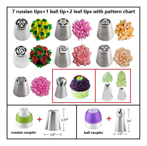 Kit De Decoración De Pasteles De 90 Piezas Y Juego De 130 Bo