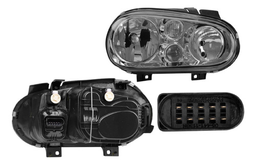 (par) Faros C/baso P/faro Niebla Vw Golf 2006 2007 Depo