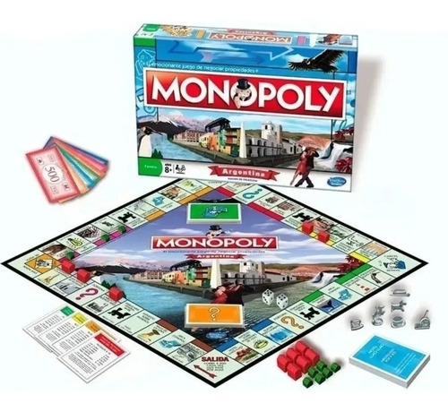 Juego De Mesa Monopoly Argentina Piezas De Metal Original 