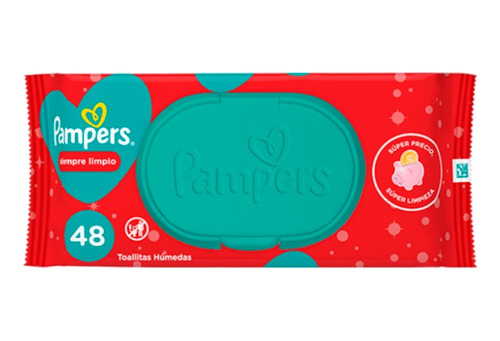 Pampers Toallitas Húmedas Siempre Limpios Bebes X48u