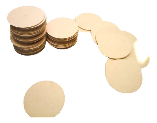 Pack X 100 Circulos Base Discos 10cm Madera Fibrofácil 3mm