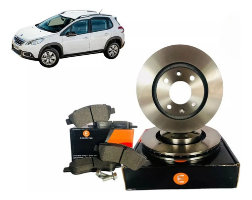 Discos + Pastillas Freno Delanteros Eurorepar Peugeot 2008