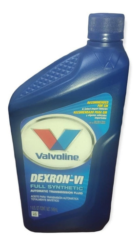 Imagen 1 de 1 de Aceite De Transmision Automatica Dexron V I Valvoline