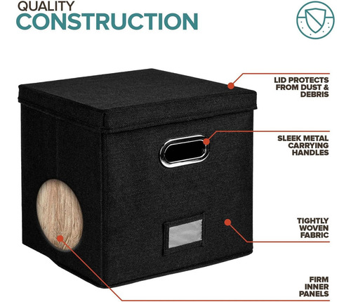 Caja De Almacenamiento De Discos De Vinilo