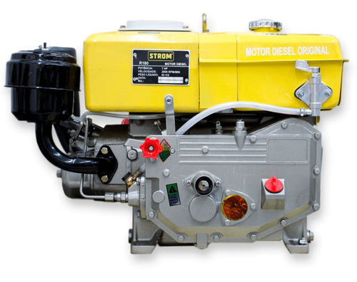 Promção Motor Diesel Refrigerado A Água 7,7hp Partida Manual