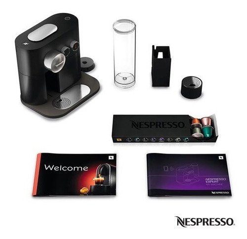 Cafeteira Nespresso Expert C80 automática preta para cápsulas monodose 110V