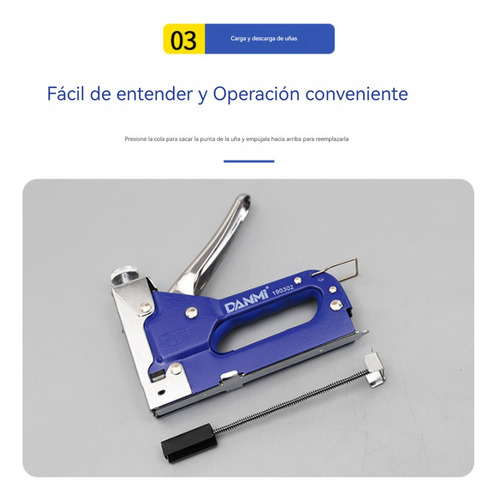 Grapadora Corchetera Manual 3 En 1 Total + Corchetes