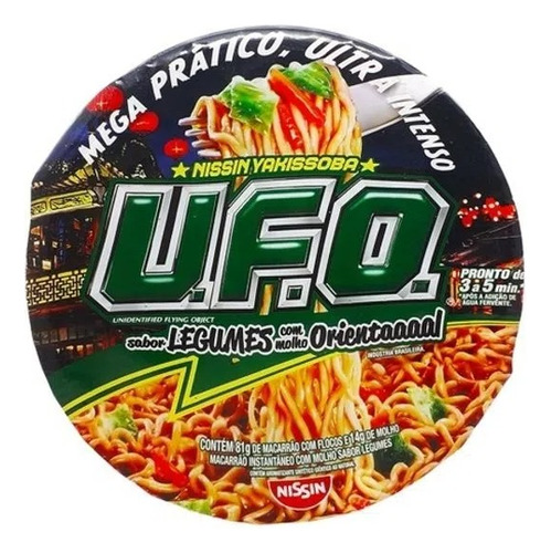 Kitc/24 Macarrão Instantâneo Nissin Yakissoba U.f.o. Legumes