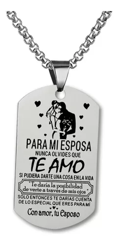 Regalos Para Esposa En Navidad - Regalo Para Mi Esposa, Regalos De Amor  Para Mi Hija, Cadenas Para Parejas, Regalo Para Mi Novia, Collares