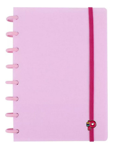 Caderno Yummy Colors A5 Rosa Chiclete Pop Disc