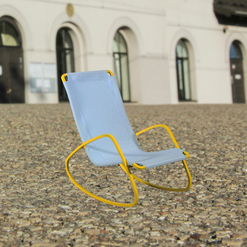 Sillón Para Casa De Muñecas A Escala 1/6, Mini Silla, Azul