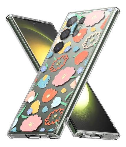 Funda Ringke Fusion Design Para Galaxy S23 Ultra Floral