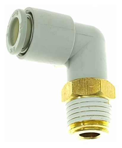 Racor Conector 90° Smc Kq2l08-02s Rosca 1/4 Mang. 8mm 2 Pzas