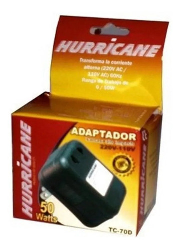 Adaptador Convertido Hurricane  220/110v 50w Equipo Electric