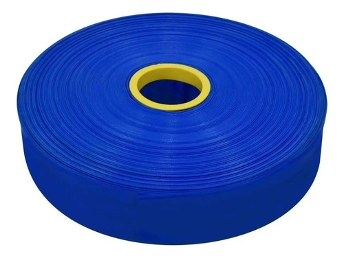 Manguera Plana Para Descarga De Agua 2 X 50 Mt Power Rain Color Azul