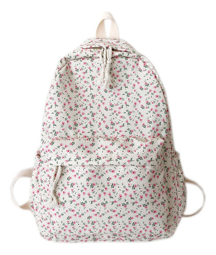 Mochila Moderna Con Estampado Floral Para Mujer, Diseño De F