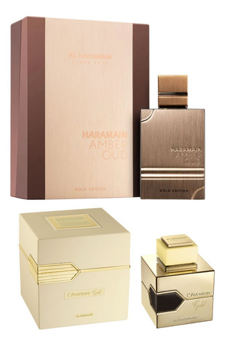 Duo Al Haramain L'aventure Gold + Amber Oud Gold 60ml