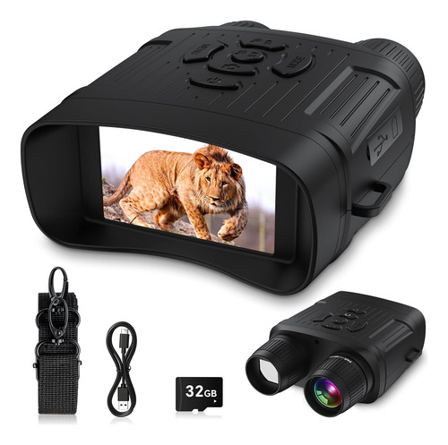 Gafas De Visión Nocturna 4k Con Zoom Digital 10x Y Pantalla