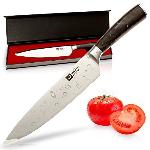 Cuchillo De Chef Profesional Acero Inoxidable C/estuche 8in