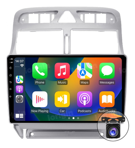 Estéreo De Coche Android 12 Carplay Para Peugeot 307 2002-20