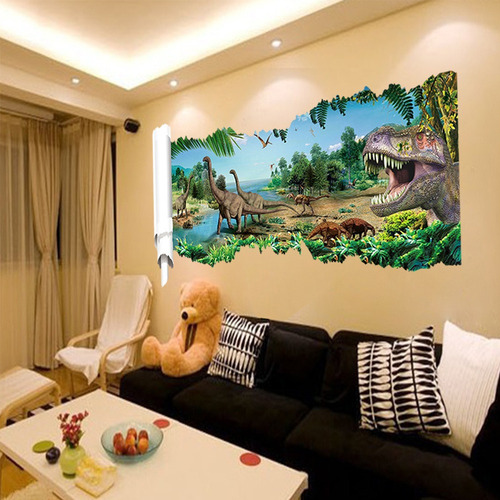 Pegatinas De Pared De Animales De Dinosaurio, Decoración Des