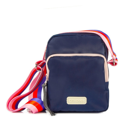 Imagen 1 de 4 de Bolso Bandolera Dama Citadina Tela Andorra Regulable Ema