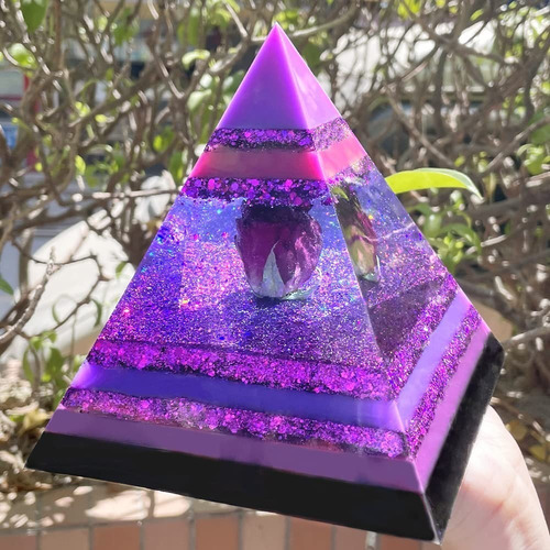 Base Piramide Triangular Para Resina Molde Silicona Practica