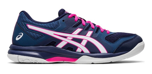 Zapatillas Asics Gel Rocket 9 Azul Marino Mujer Para Vóley | Envío gratis