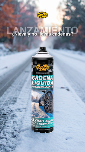 Cadena Liquida Nieve Antideslizant Aerosol Premium Top Auto