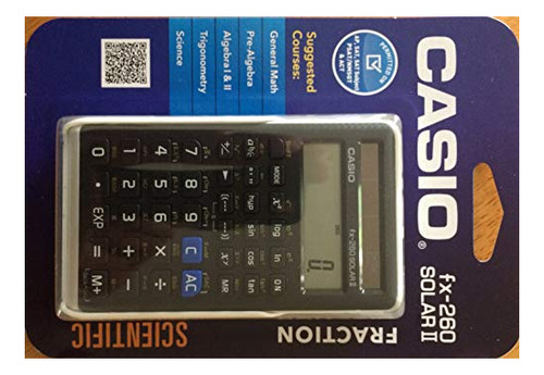 Calculadora Casio Scientific, Negra, 3 W X 5 H 225