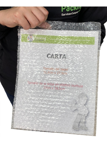 Imagen 3 de 8 de 500 Bolsas En Plástico Burbuja Tamaño Carta Con Solapa