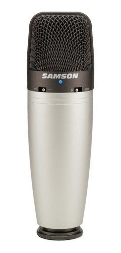Imagen 1 de 2 de Micrófono Samson C03 condensador  supercardioide y omnidireccional plata