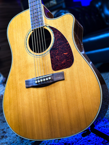 Fender Dreadnought Cd220sce Exotic Ovangkol 2011 Natural. (Usado)