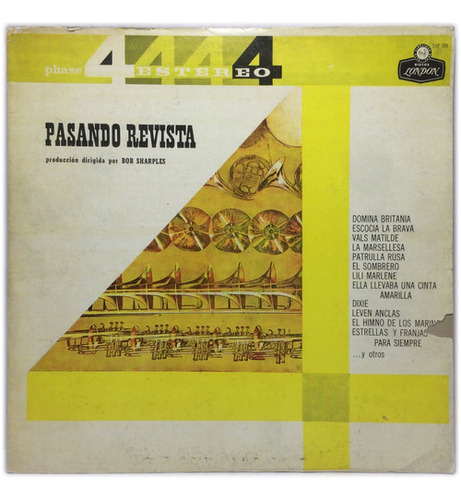 Vinilo Bob Sharples Pasando Revista - Marchas Militares Lp