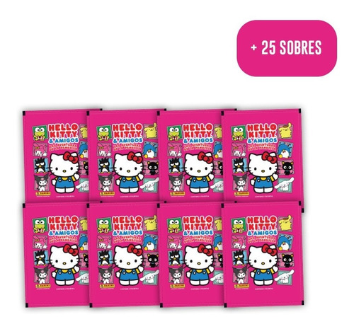 Imagen 1 de 1 de Pack Hello Kitty: Las Aventuras De La Pandilla (25 Sobres)