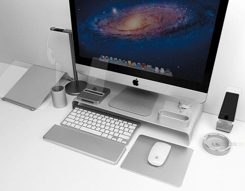 Mouse Pad De Aluminio Fina Terminación 17x20cm Mac O Pc ®