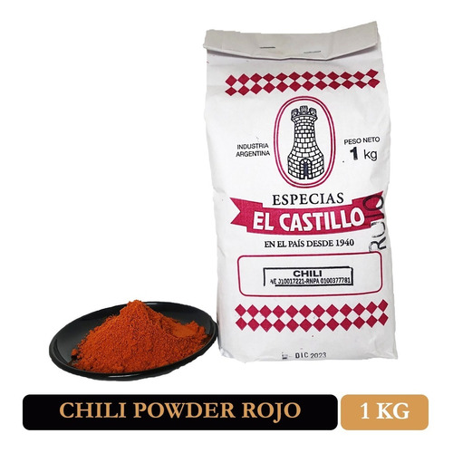 Chili Powder Rojo El Castillo 1 Kg
