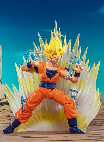 Boneco Dragon Ball - Goku Super Sayajin 2 Original Bandai em