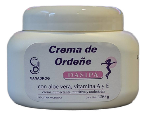 Crema De Ordeñe + Aloe. Envase 250 Gs - Pack 3 Potes