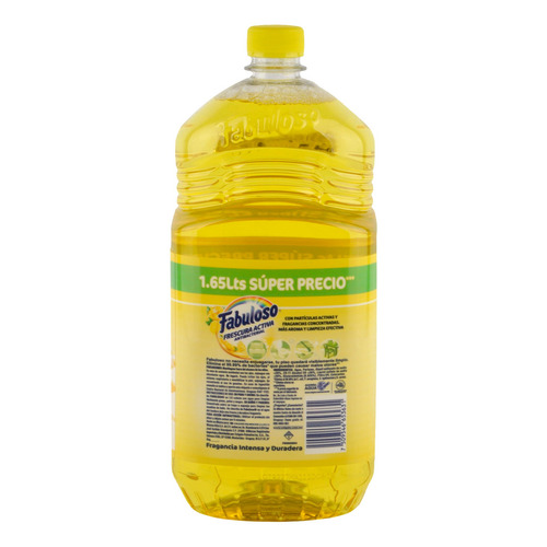 Imagen 2 de 4 de Limpiador Fabuloso Refreshing Lemon líquido 1.65l