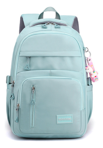 Mochila Casual De Color Liso De Alta Calidad Con MĂșltiples Compartimentos