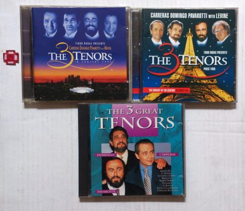Cd The 3 Tenors - Carreras Domingo Pavarotti = São 3 Cds