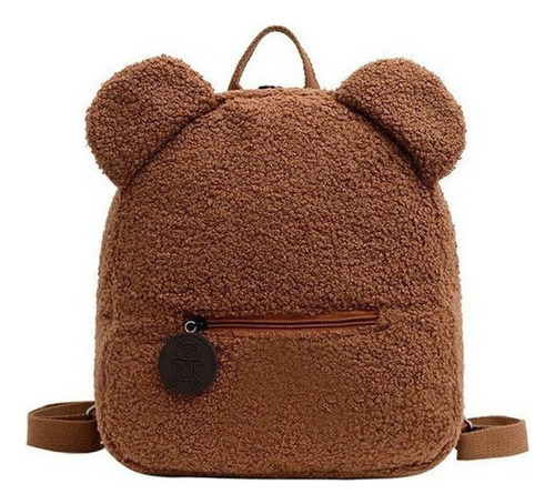 Mochila Con Orejas De Oso Lindo De Peluche