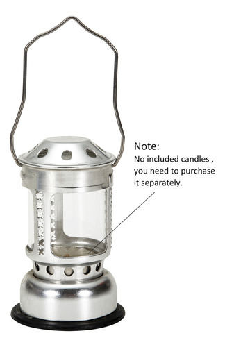K Farol Portátil De Aluminio Con Forma De Vela Para Acampar