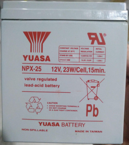 Bateria 12v 5ah - Yuasa Npx-25