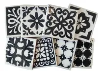 Comprar Azulejos Mayolicas Lisboa B Y N 10 X 10 . Pack X 8 Unid.