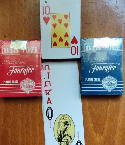 Barajas De Poker 2x5 Recubiertas De Plástico.